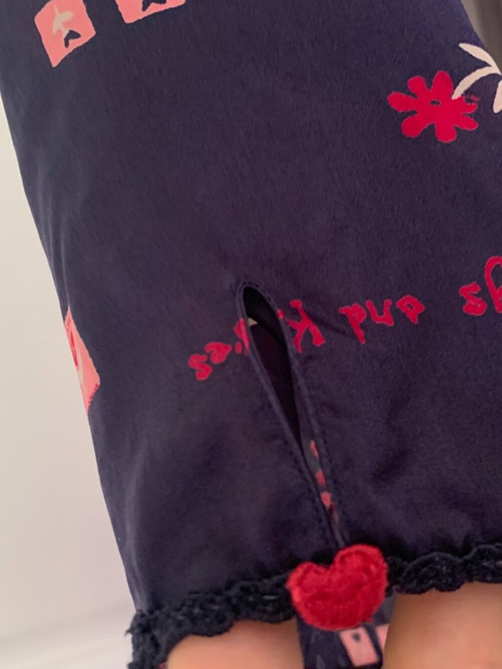 Sweet 100% Silk Robe in Midnight Blue - Picture 3 of 7